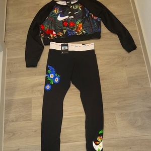 Nike Leggings with matching Crop top